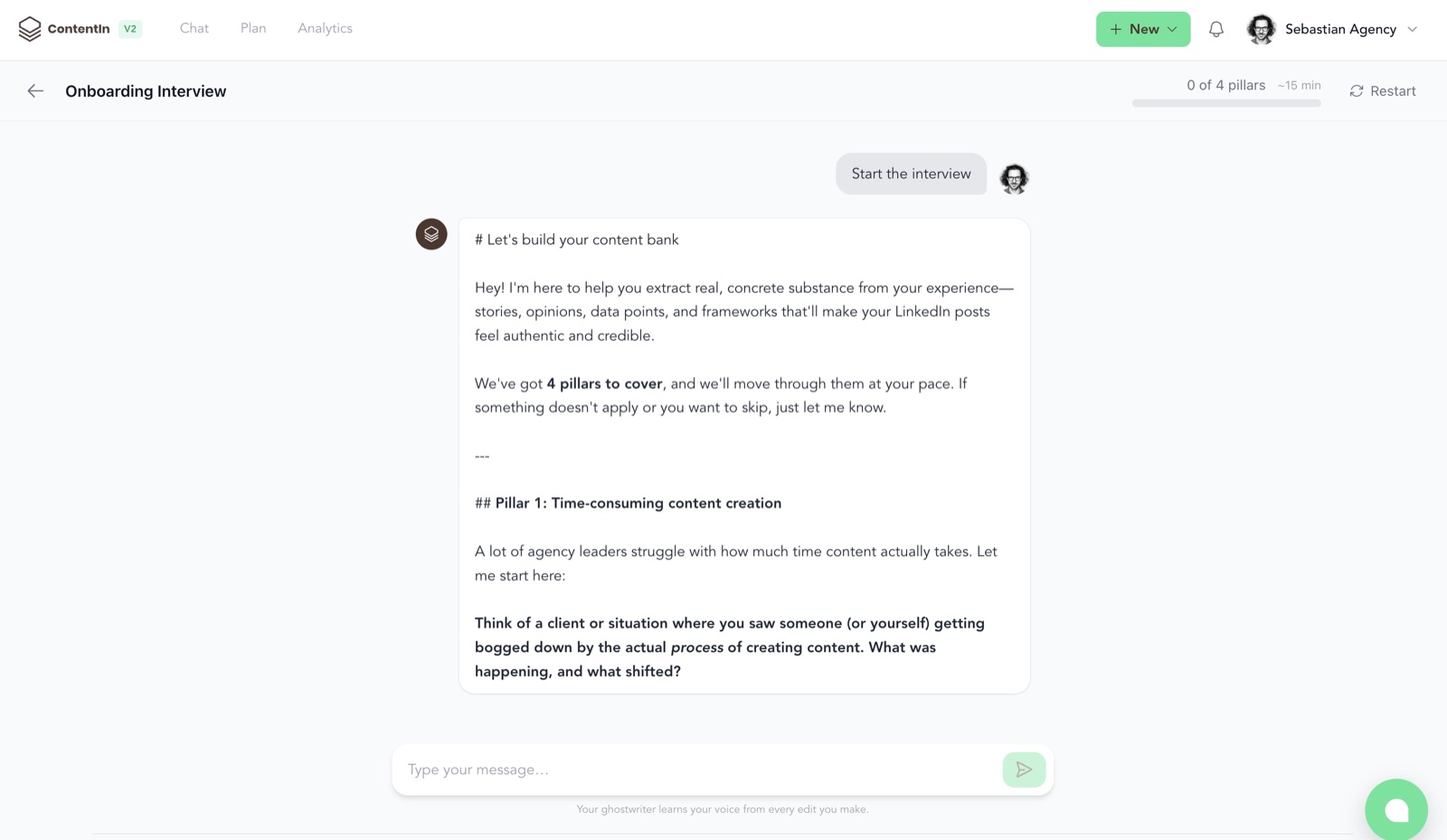 The onboarding interview building your knowledge base